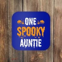 One Spooky Auntie Aunt Matching Family Halloween Coaster thumb 0