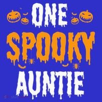 One Spooky Auntie Aunt Matching Family Halloween Coaster thumb 2