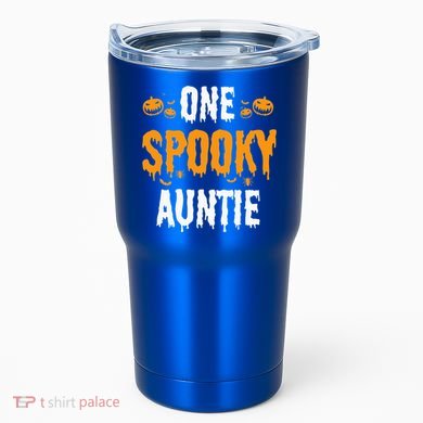 One Spooky Auntie Aunt Matching Family Halloween Tumbler