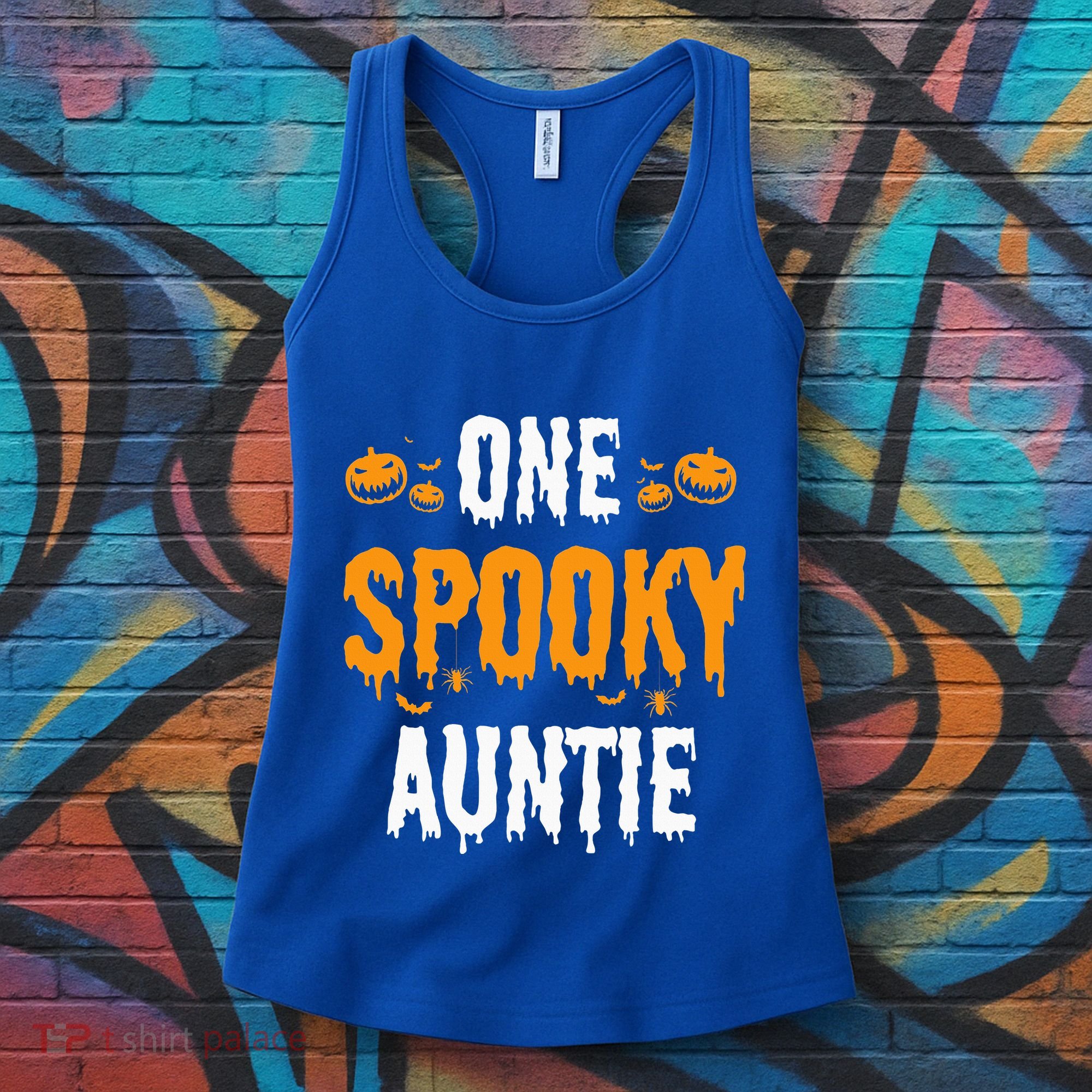 One Spooky Auntie Aunt Matching Family Halloween Women's Tank Top