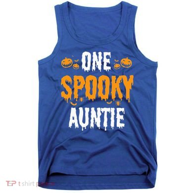 One Spooky Auntie Aunt Matching Family Halloween Tank Top