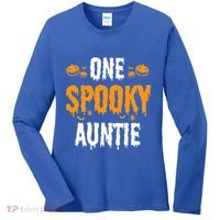 One Spooky Auntie Aunt Matching Family Halloween Women's Long Sleeve Shirt thumb 0