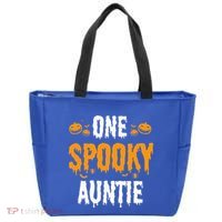 One Spooky Auntie Aunt Matching Family Halloween Tote Bag thumb 0