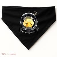 Outer Space Astronaut Duck Face Galaxy Waterfowl Hunting USA-Made Doggie Bandana thumb 0