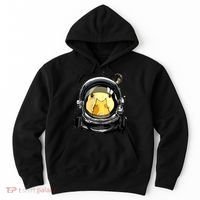 Outer Space Astronaut Duck Face Galaxy Waterfowl Hunting Hoodie thumb 0