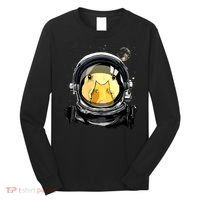 Outer Space Astronaut Duck Face Galaxy Waterfowl Hunting Long Sleeve Shirt thumb 0