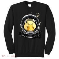 Outer Space Astronaut Duck Face Galaxy Waterfowl Hunting Sweatshirt thumb 0