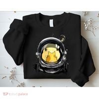 Outer Space Astronaut Duck Face Galaxy Waterfowl Hunting Sweatshirt thumb 2