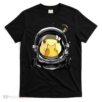 Outer Space Astronaut Duck Face Galaxy Waterfowl Hunting T-Shirt