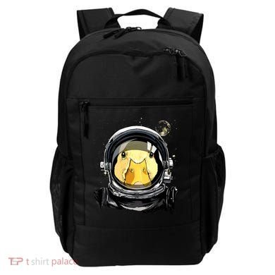 Outer Space Astronaut Duck Face Galaxy Waterfowl Hunting Backpack