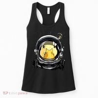 Outer Space Astronaut Duck Face Galaxy Waterfowl Hunting Women's Tank Top thumb 0