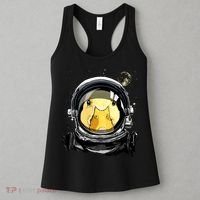Outer Space Astronaut Duck Face Galaxy Waterfowl Hunting Women's Tank Top thumb 3