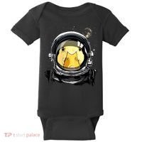 Outer Space Astronaut Duck Face Galaxy Waterfowl Hunting Baby Bodysuit thumb 0