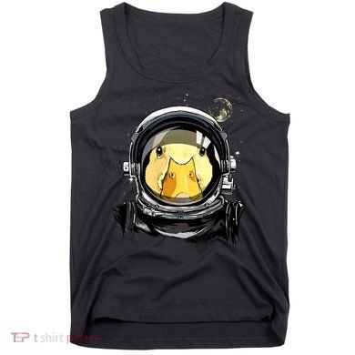 Outer Space Astronaut Duck Face Galaxy Waterfowl Hunting Tank Top