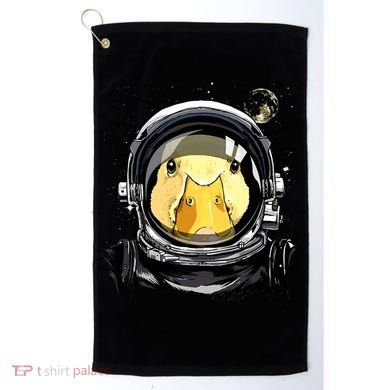 Outer Space Astronaut Duck Face Galaxy Waterfowl Hunting Golf Towel