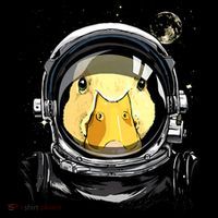 Outer Space Astronaut Duck Face Galaxy Waterfowl Hunting Women's T-Shirt thumb 6