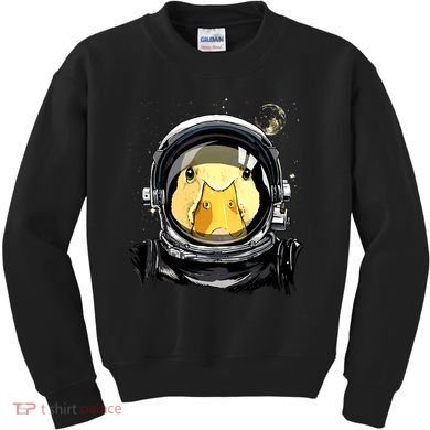 Outer Space Astronaut Duck Face Galaxy Waterfowl Hunting Kids Sweatshirt