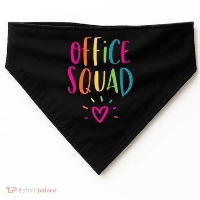 Office Squad Administrative Assistant Gift School Secretary USA-Made Doggie Bandana