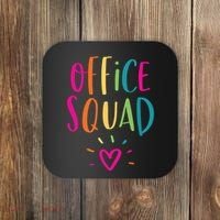 Office Squad Administrative Assistant Gift School Secretary Coaster thumb 0