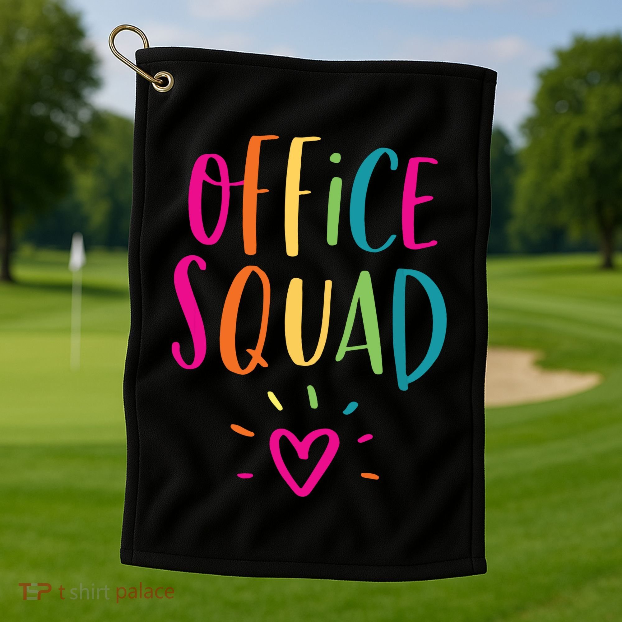 Office Squad Administrative Assistant Gift School Secretary Golf Towel