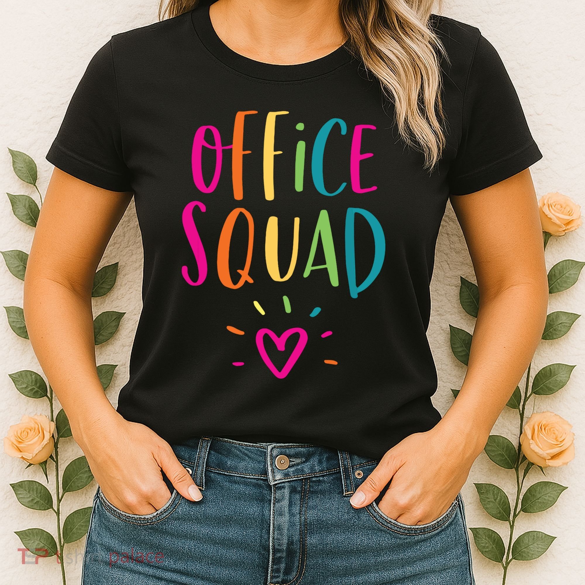 Office Squad Administrative Assistant Gift School Secretary Women's T-Shirt