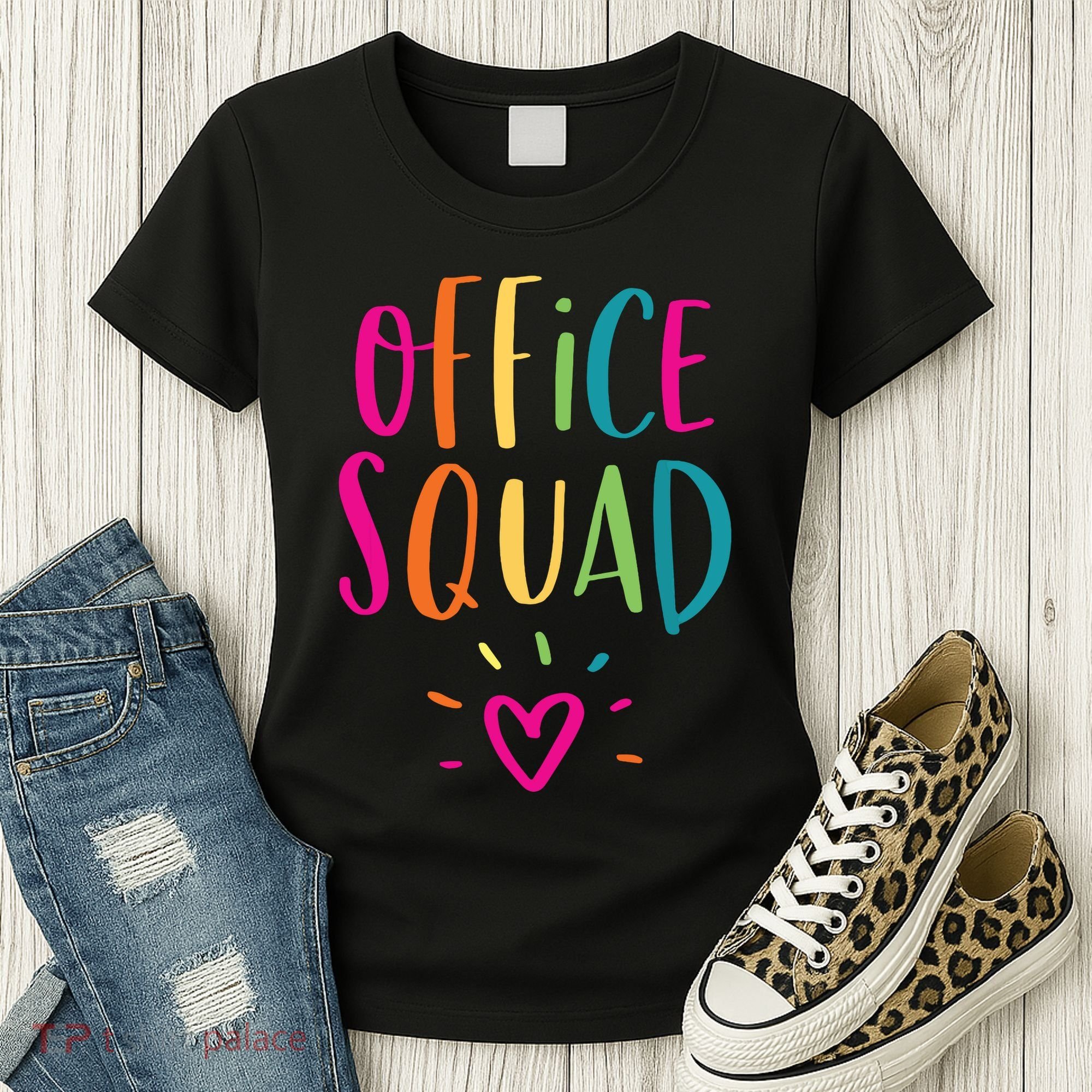 Office Squad Administrative Assistant Gift School Secretary Women's T-Shirt