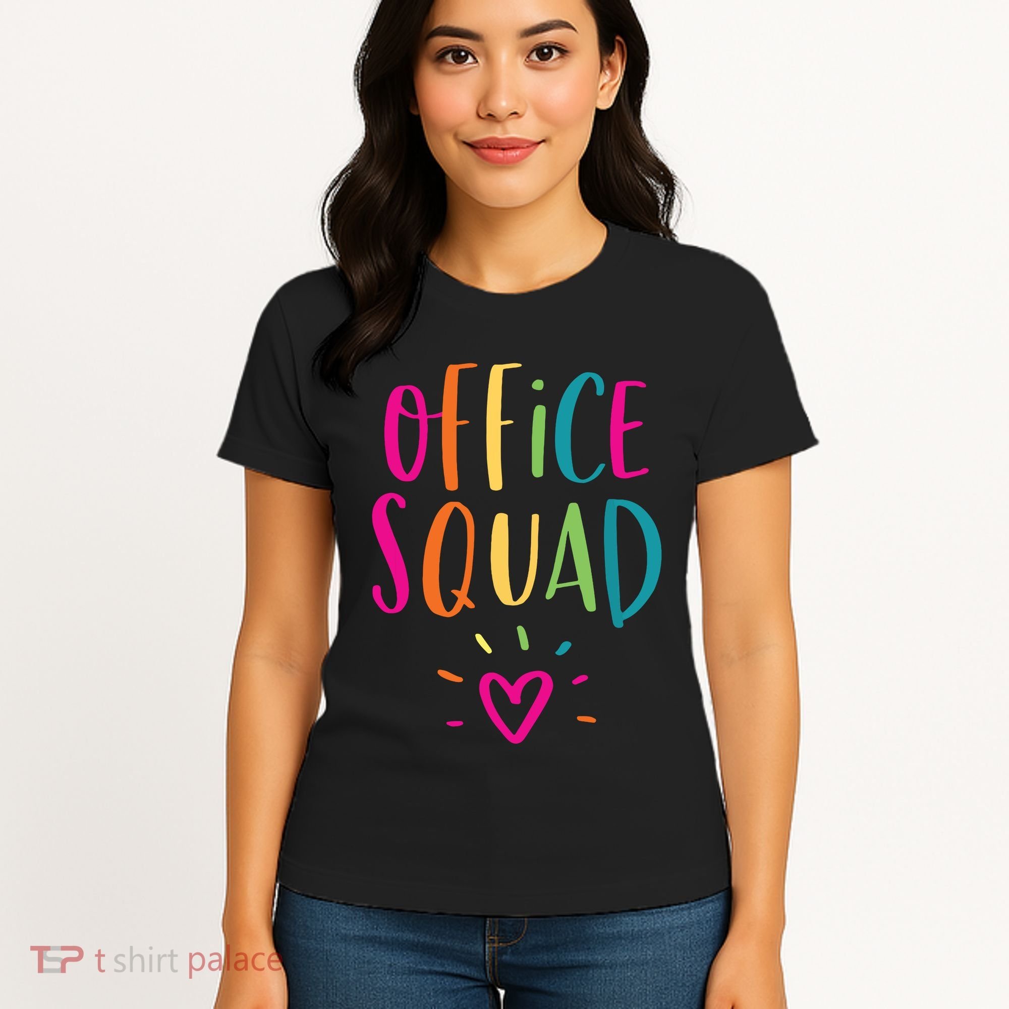 Office Squad Administrative Assistant Gift School Secretary Women's T-Shirt