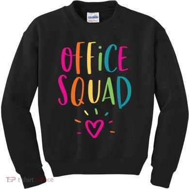 Office Squad Administrative Assistant Gift School Secretary Kids Sweatshirt