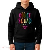 Office Squad Administrative Assistant Gift School Secretary Kids Hoodie thumb 4