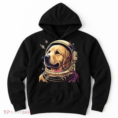 Outer Space Astronaut Golden Retriever Lover Dog Lover Hoodie