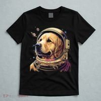 Outer Space Astronaut Golden Retriever Lover Dog Lover T-Shirt thumb 5