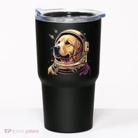 Outer Space Astronaut Golden Retriever Lover Dog Lover Tumbler thumb 0