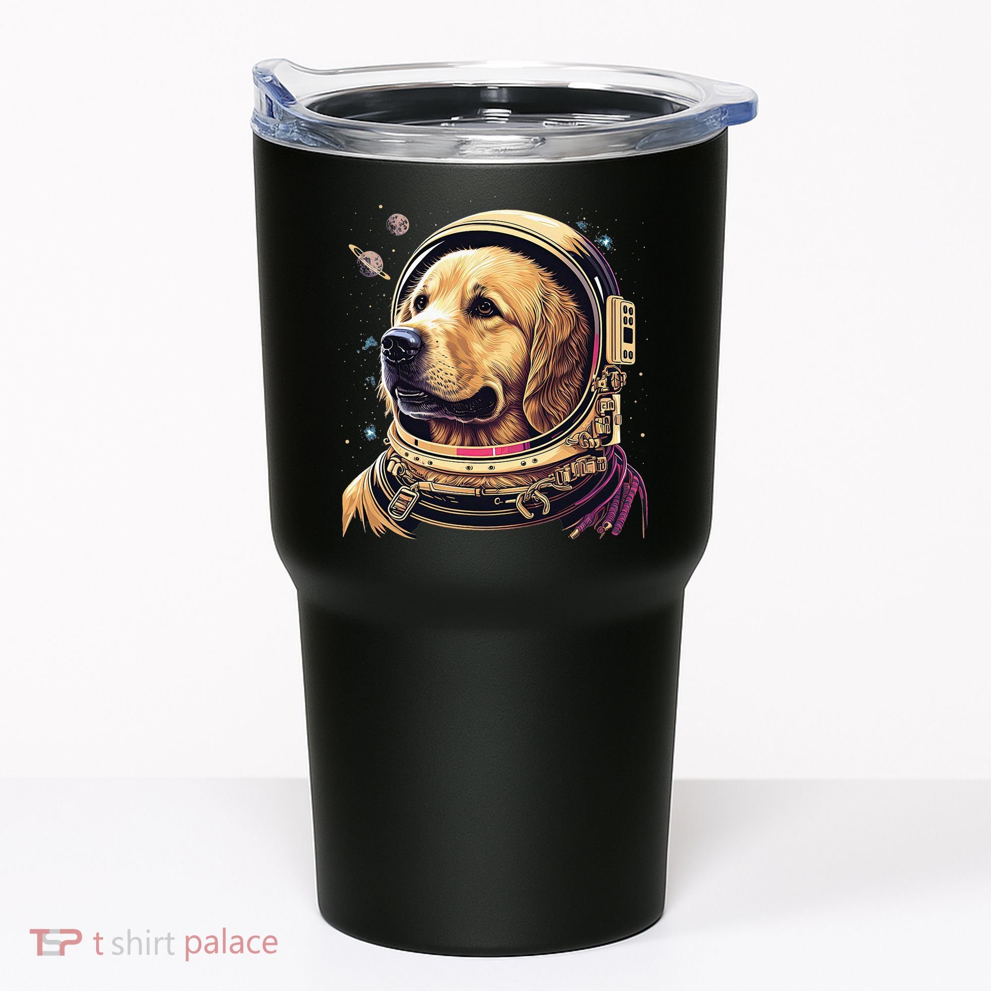 Outer Space Astronaut Golden Retriever Lover Dog Lover Tumbler