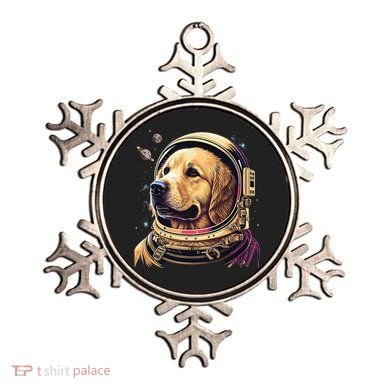 Outer Space Astronaut Golden Retriever Lover Dog Lover Ornament