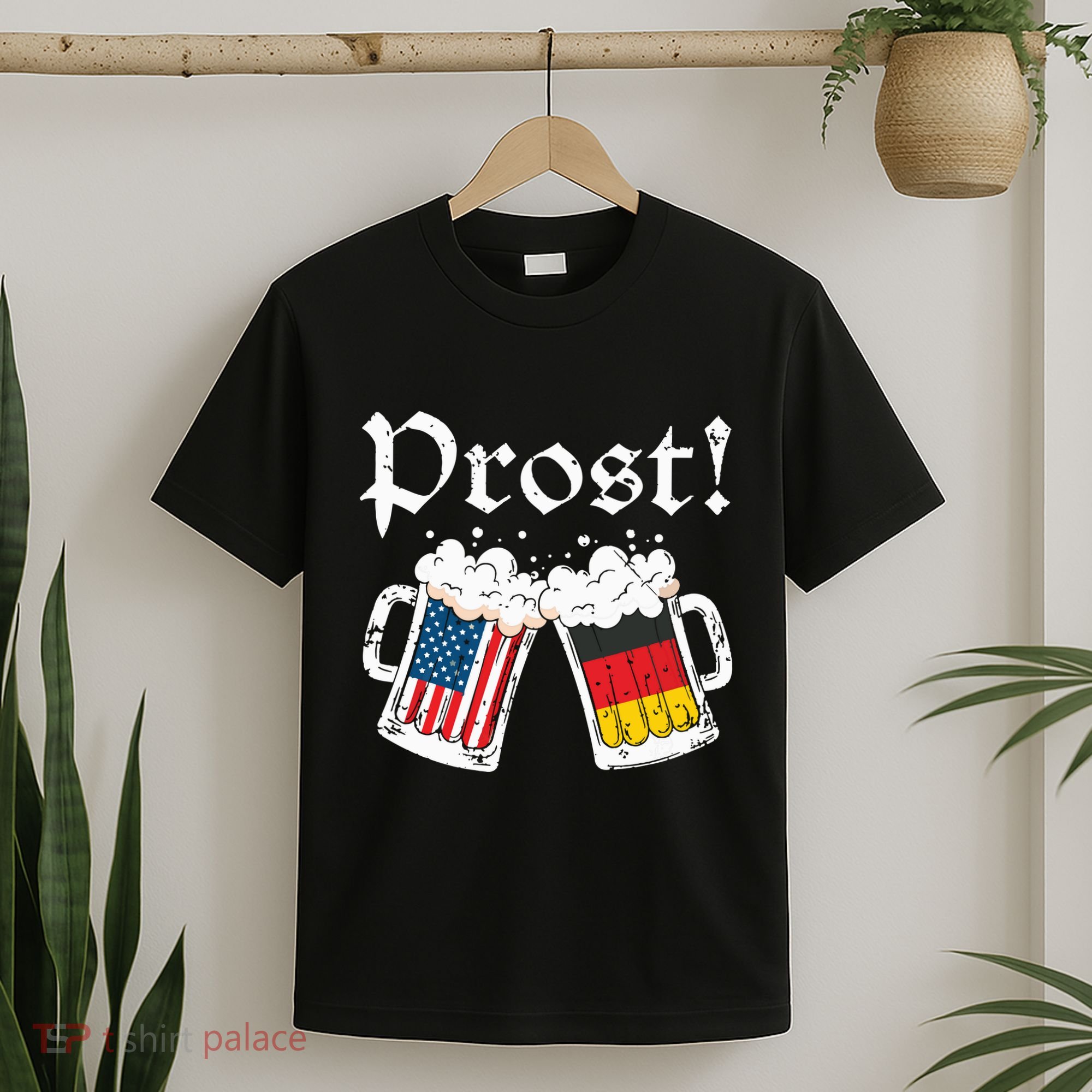 Oktoberfest Shirts American German Flag Beer Prost T-Shirt