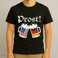 Oktoberfest Shirts American German Flag Beer Prost T-Shirt thumb 3