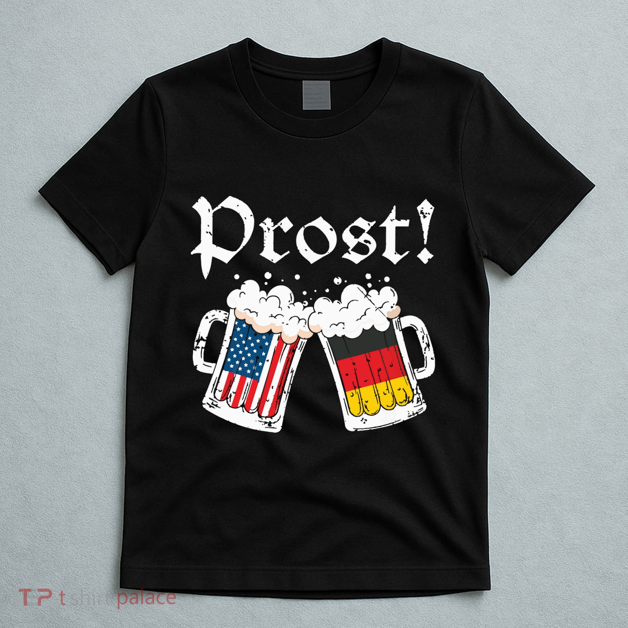 Oktoberfest Shirts American German Flag Beer Prost T-Shirt