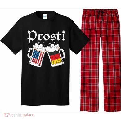 Oktoberfest Shirts American German Flag Beer Prost Pajama Set