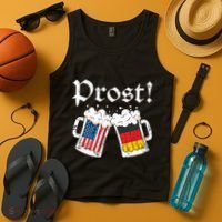 Oktoberfest Shirts American German Flag Beer Prost Tank Top thumb 4