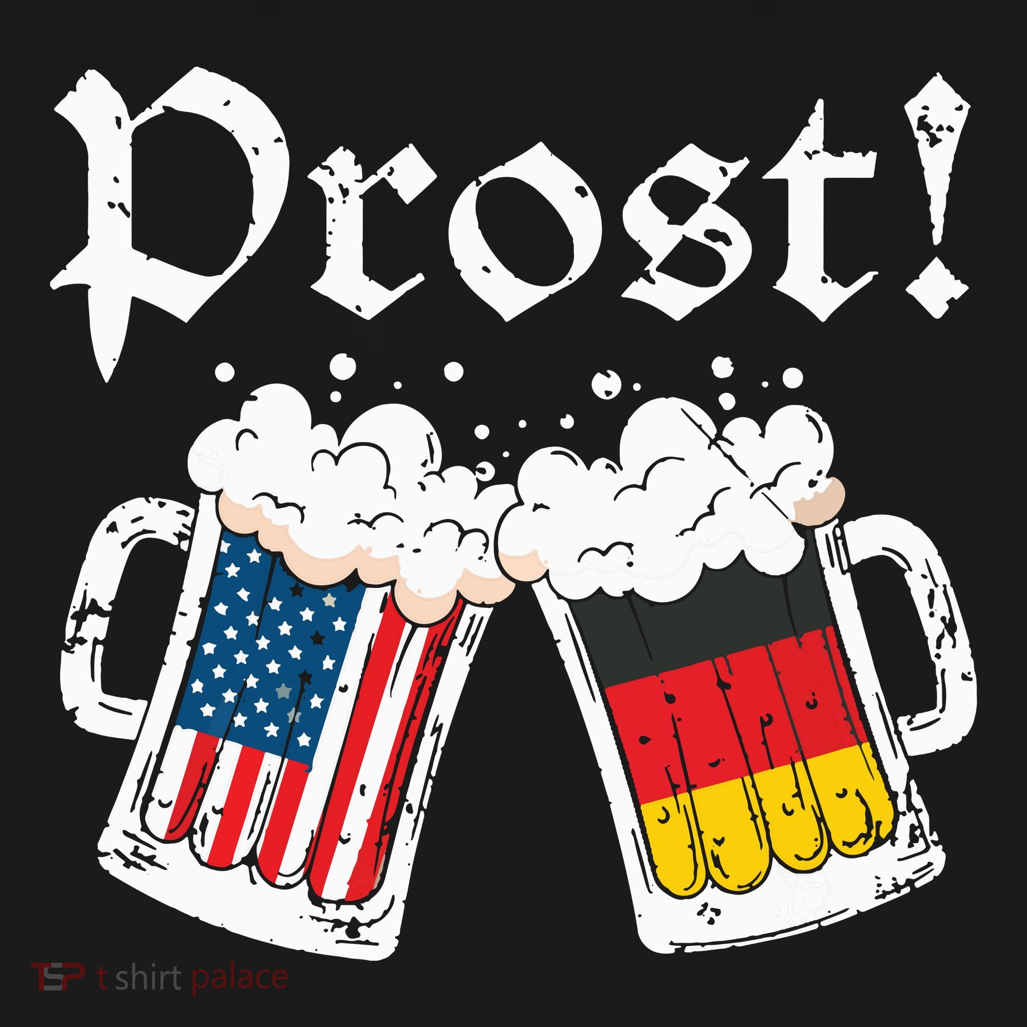 Oktoberfest Shirts American German Flag Beer Prost Tank Top