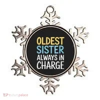 Oldest Sister Always In Charge Oldest Child Ornament thumb 0