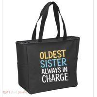 Oldest Sister Always In Charge Oldest Child Tote Bag thumb 2