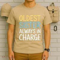 Oldest Sister Always In Charge Oldest Child T-Shirt thumb 6