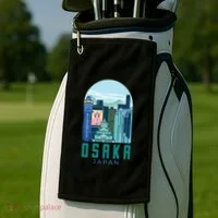 Osaka Japan City Golf Towel thumb 2