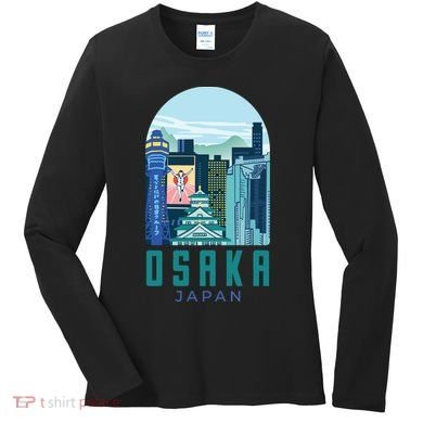 Osaka Japan City Women's Long Sleeve Shirt