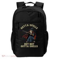Outta Spells But Not Outta Shells Wizard Fantasy Meme Backpack thumb 0