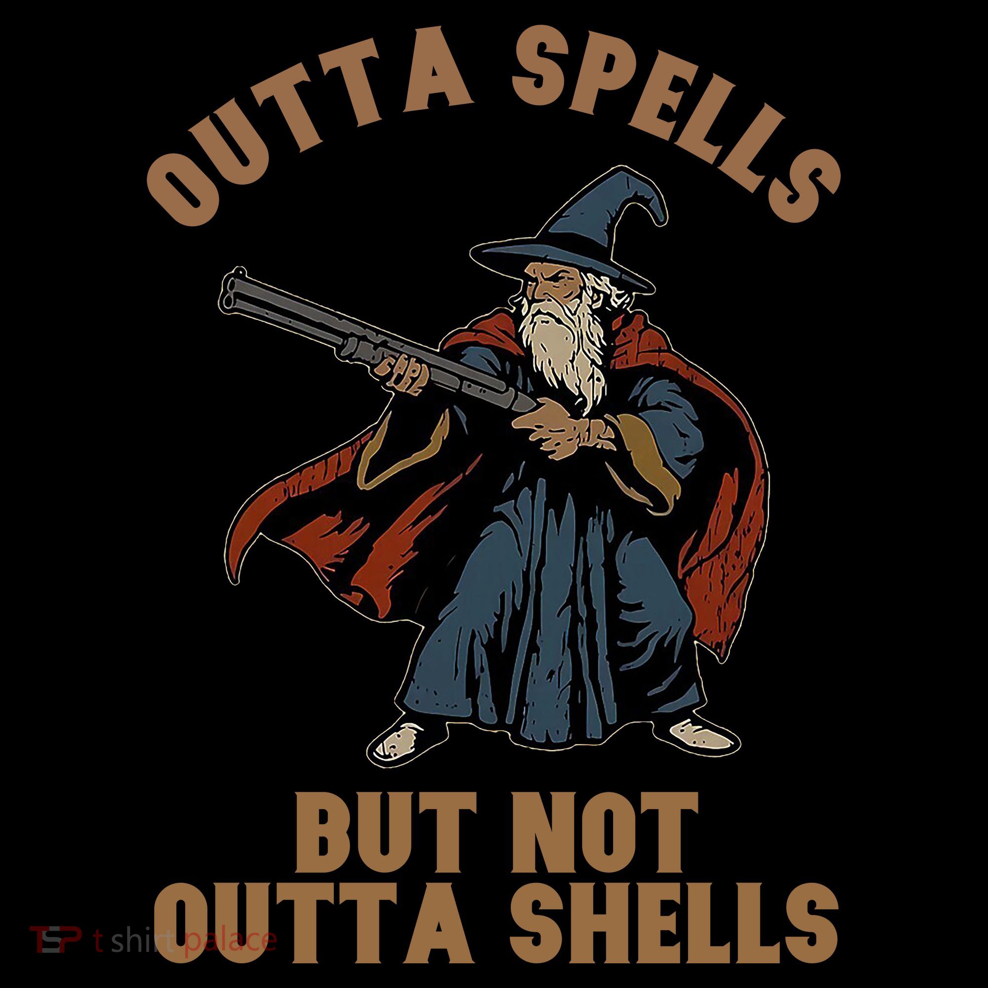 Outta Spells But Not Outta Shells Wizard Fantasy Meme Coffee Mug