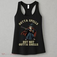 Outta Spells But Not Outta Shells Wizard Fantasy Meme Women's Tank Top thumb 3