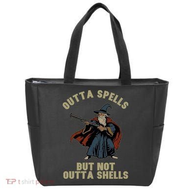 Outta Spells But Not Outta Shells Wizard Fantasy Meme Tote Bag