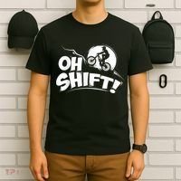 Oh Shift! Bicycle For Bike Riders & Cyclists T-Shirt thumb 6
